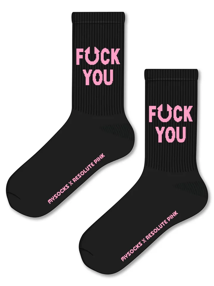 Носки с принтом MySocks x Resolute Pink, photo 1