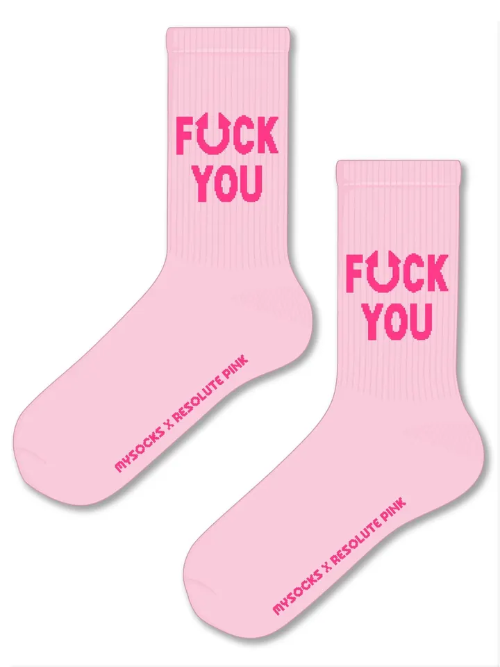Носки с принтом MySocks x Resolute Pink, photo 1